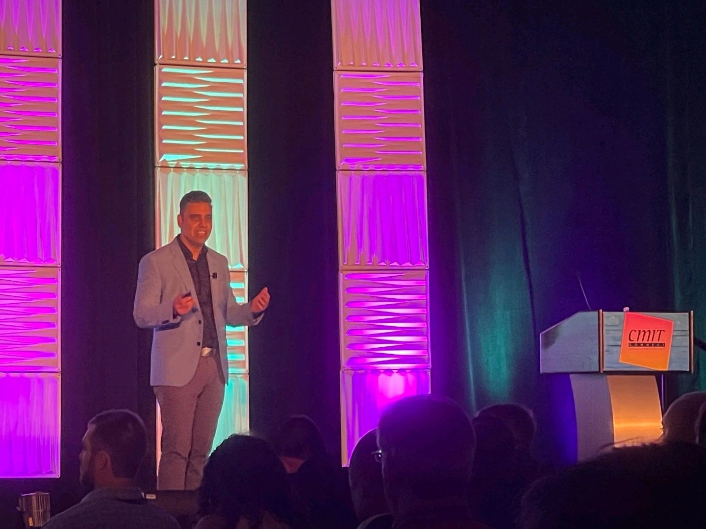 Adam Khan at CMIT Connect keynote