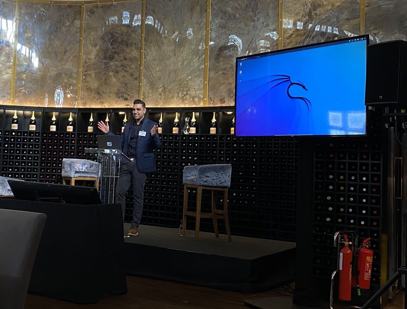 Adam Khan at Cyber Security Lunch, Dublin